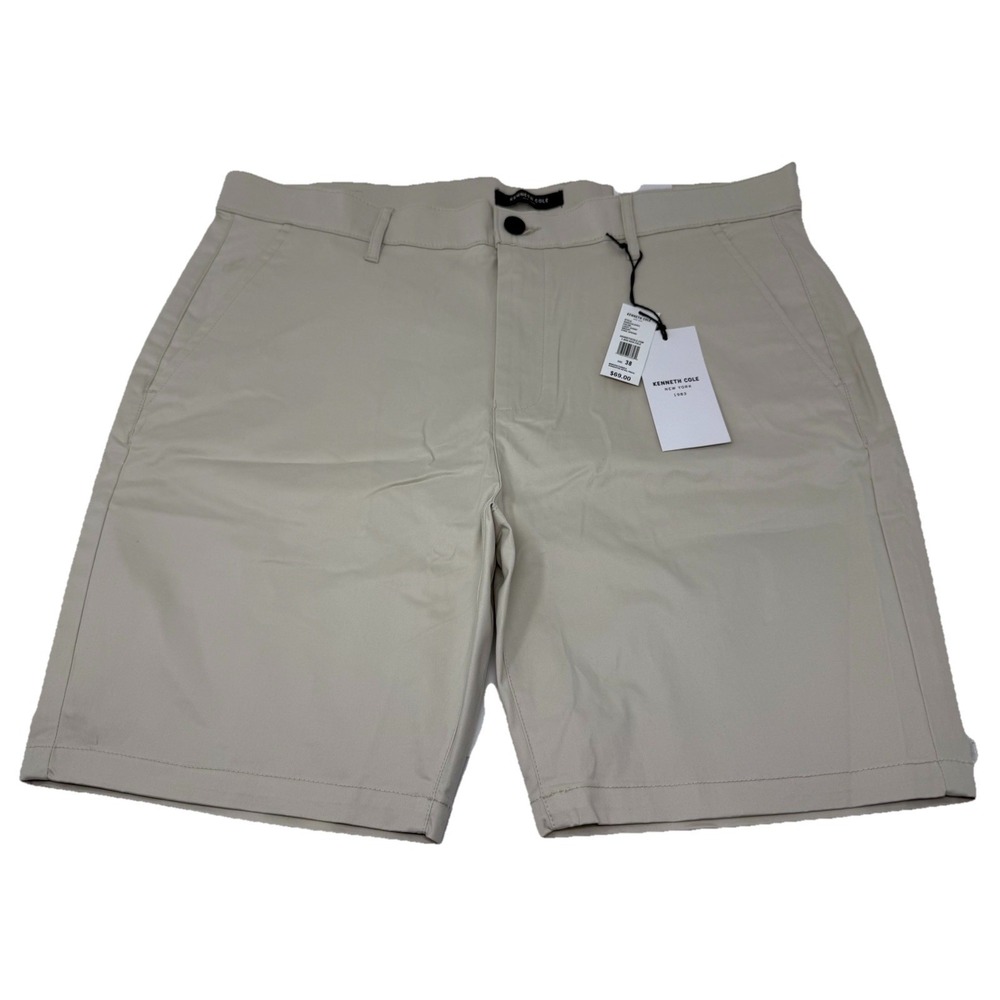 Kenneth Cole Men's Chino Shorts  Khaki Size 38 NWT
